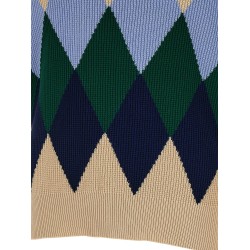 Argyle pattern sweater