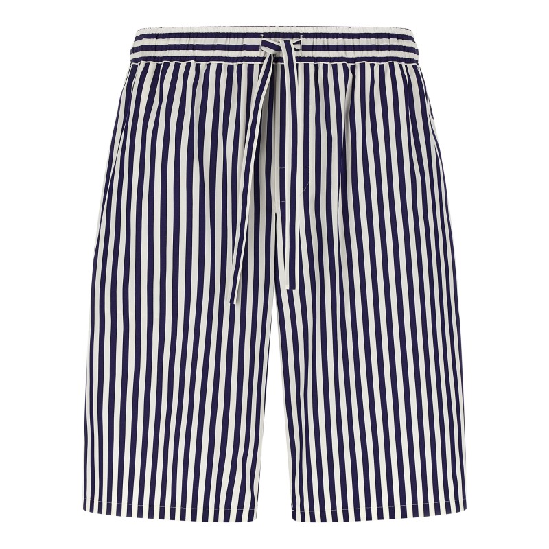 Striped bermuda shorts