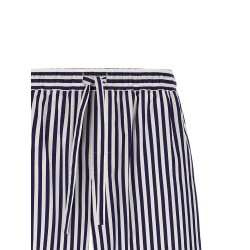 Striped bermuda shorts