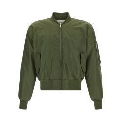 Nylon bomber jacket