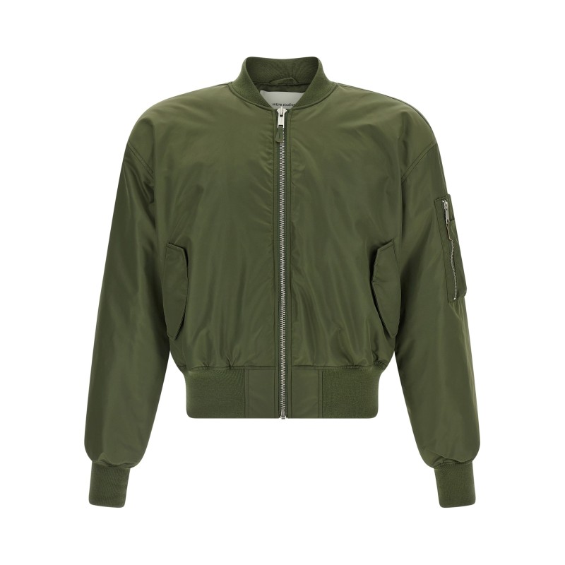 Nylon bomber jacket