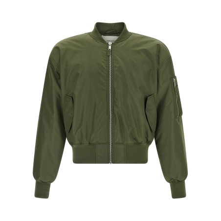Nylon bomber jacket