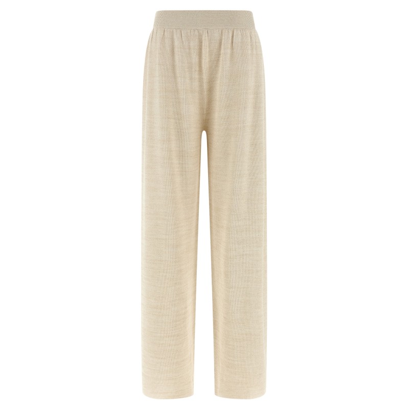 Lamé thread trousers
