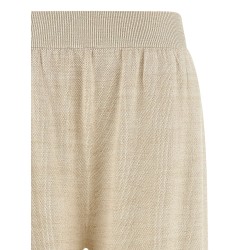 Lamé thread trousers