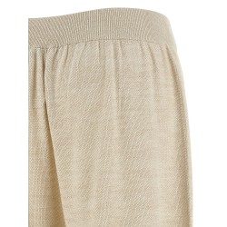 Lamé thread trousers