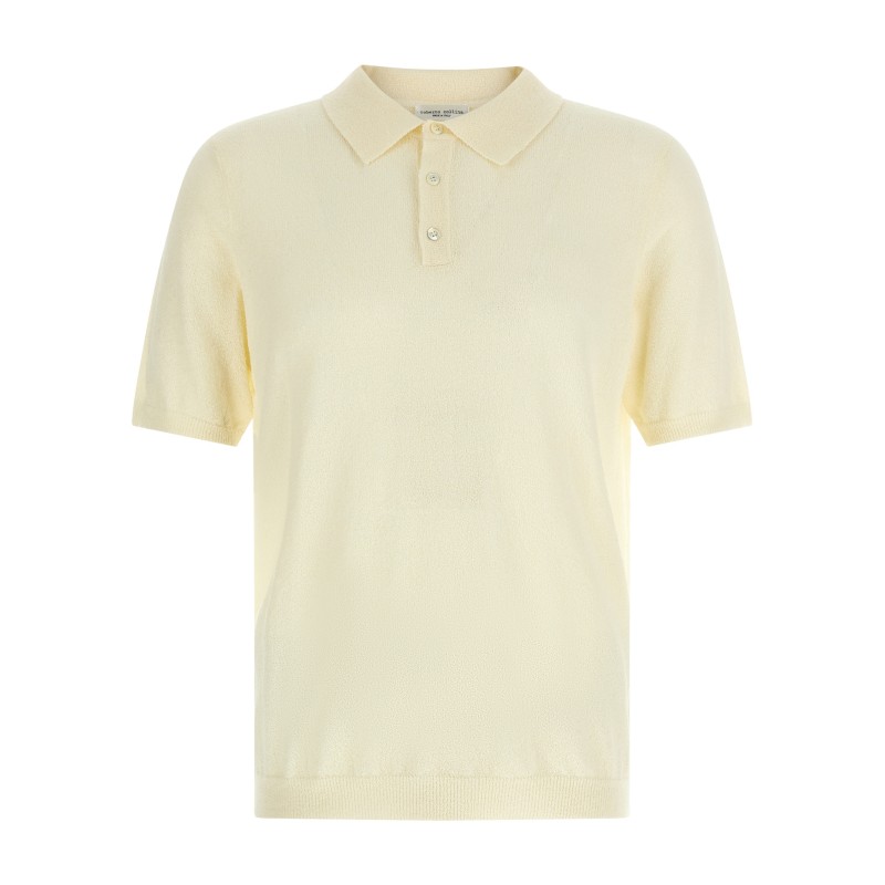Spongy effect polo shirt