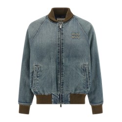 Denim bomber jacket