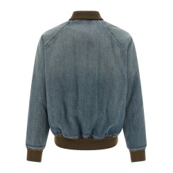 Denim bomber jacket