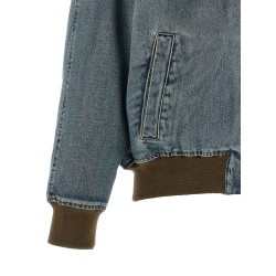 Denim bomber jacket