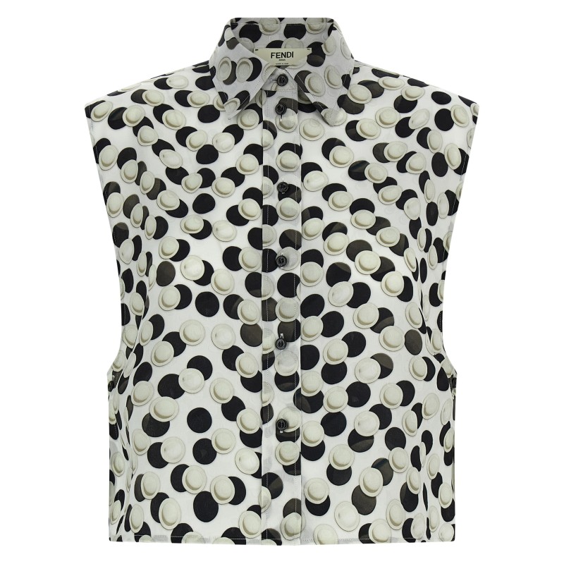 Polka dot crop top
