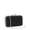 'Black Satin Crystal' clutch