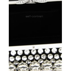 'Black Satin Crystal' clutch