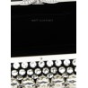 'Black Satin Crystal' clutch