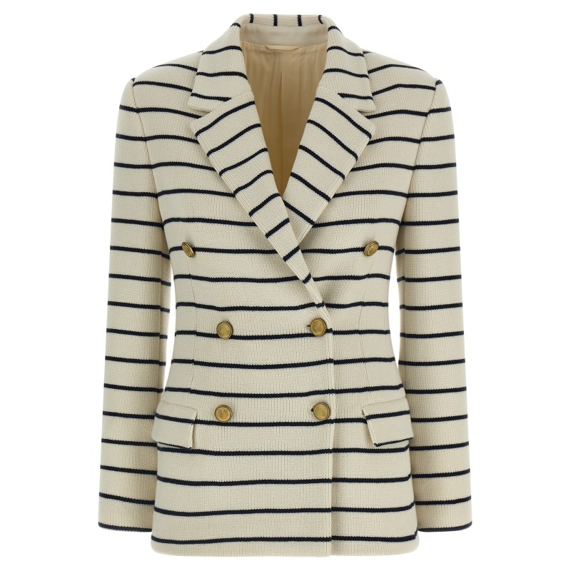 Striped sweater blazer