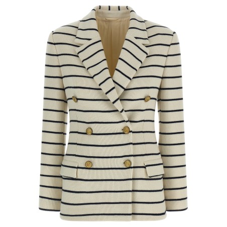 Striped sweater blazer