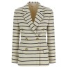 Striped sweater blazer