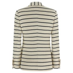 Striped sweater blazer