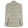 Striped sweater blazer