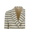 Striped sweater blazer