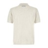 Open collar polo shirt
