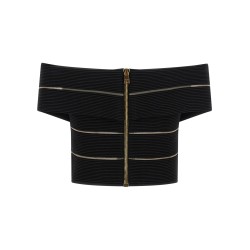 Off-the-shoulder crop top