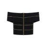 Off-the-shoulder crop top