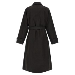 Technical fabric trench coat