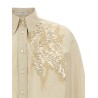 Sequin embroidery shirt