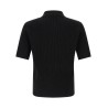 Micro-ribbed polo shirt