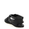 Braided leather sandals