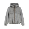 'Shiny Zipper Pull' bomber jacket
