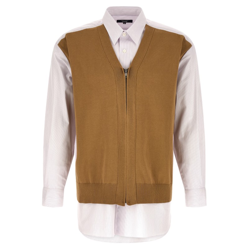 Cardigan insert shirt