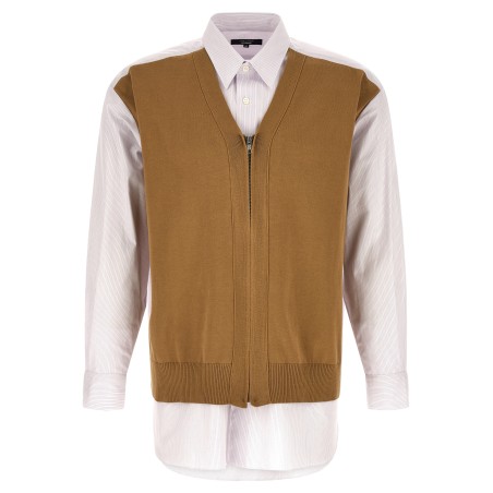 Cardigan insert shirt
