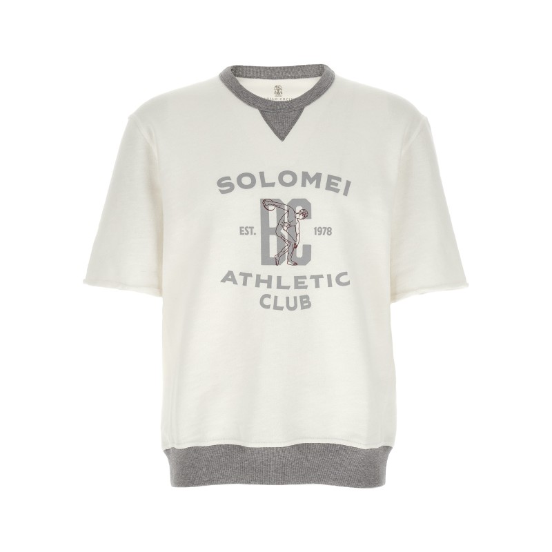 Short sleeved sweatshirt