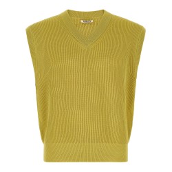 Ribbed knit vest
