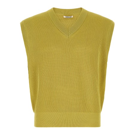 Ribbed knit vest
