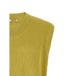 Ribbed knit vest