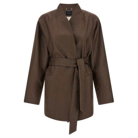 Linen blend blazer
