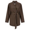 Linen blend blazer