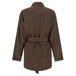 Linen blend blazer