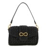 Raffia crossbody bag