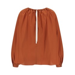 Boat neck blouse