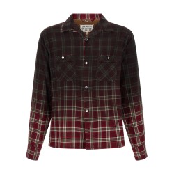 Check shirt with gradient effect