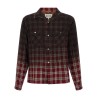 Check shirt with gradient effect