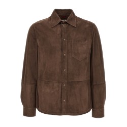 Suede overshirt