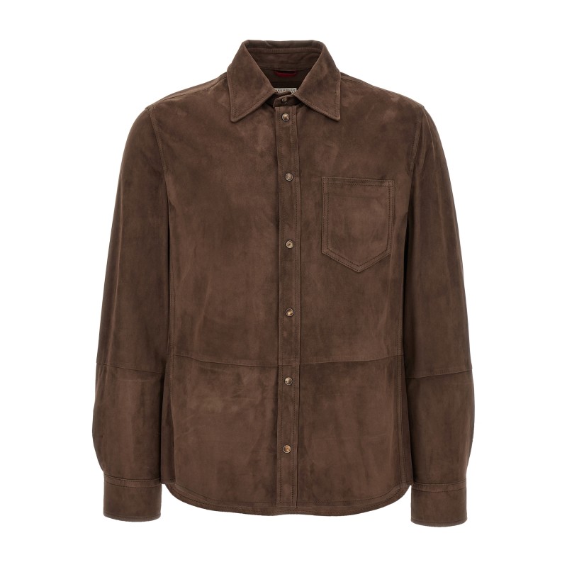 Suede overshirt
