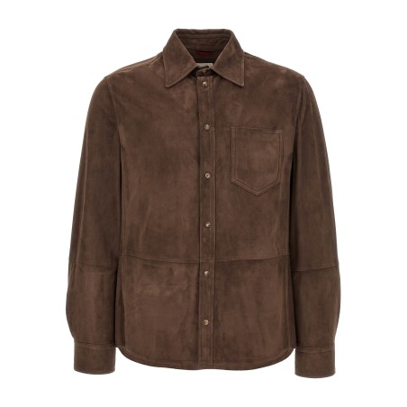 Suede overshirt