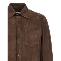 Suede overshirt