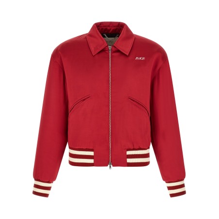 'Aces Satin Club' bomber jacket