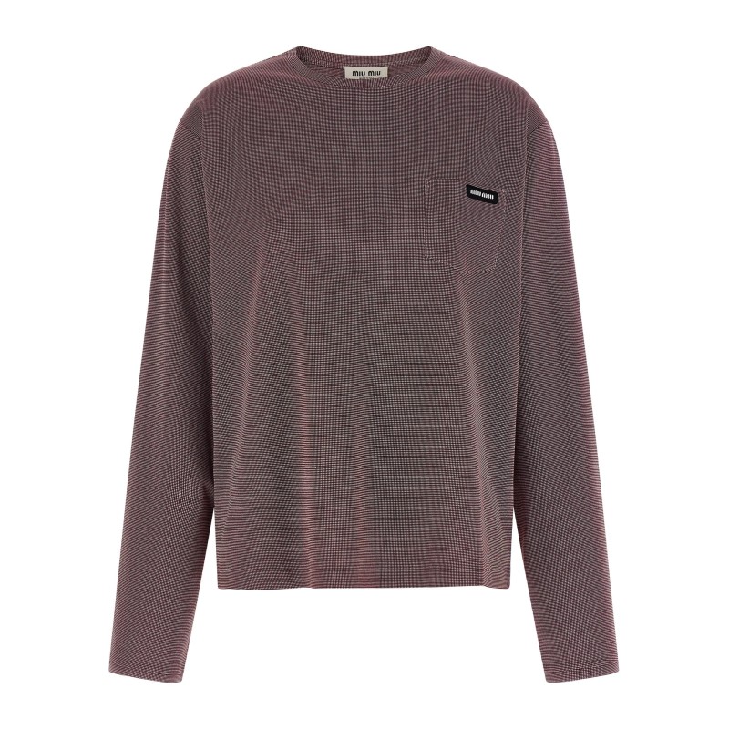 Jacquard jersey t-shirt